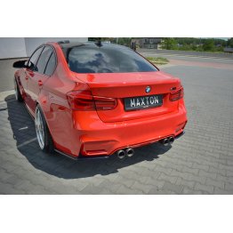 Накладки сплиттеры боковые на задний бампер на BMW M3 F80